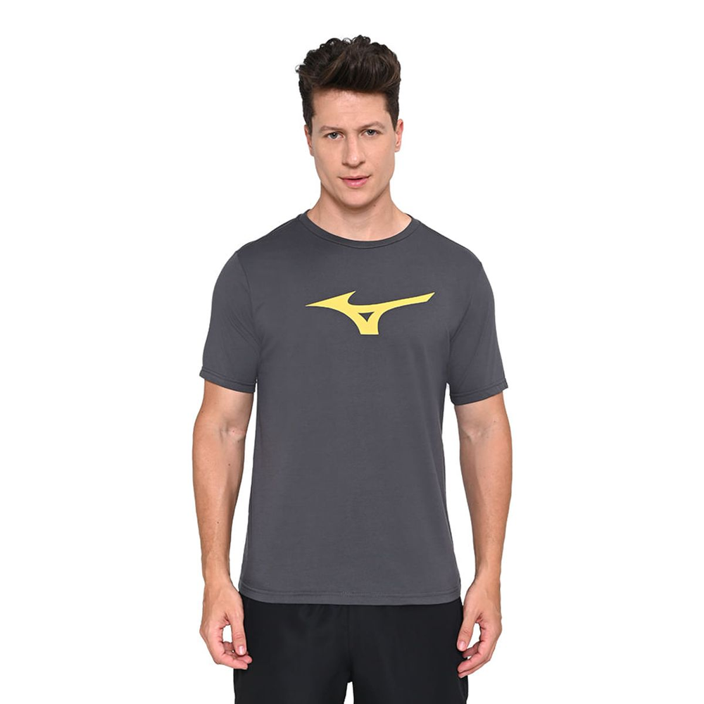 Camiseta Masculina Mizuno Basic Big P Cinza Camiseta Masculina Mizuno Basic Big P Cinza