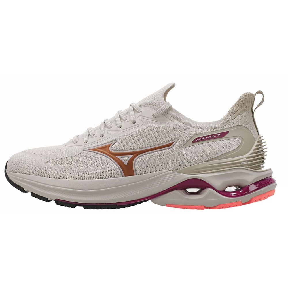 Tênis de Corrida Mizuno Wave Mirai 7 38 Bege Tênis de Corrida Mizuno Wave Mirai 7 38 Bege