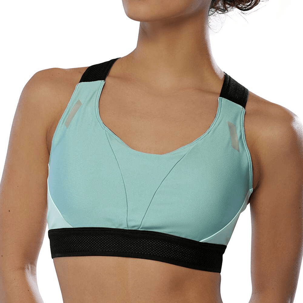 Top de Corrida Mizuno Tech High Support Feminino M Verde Top de Corrida Mizuno Tech High Support Feminino M Verde