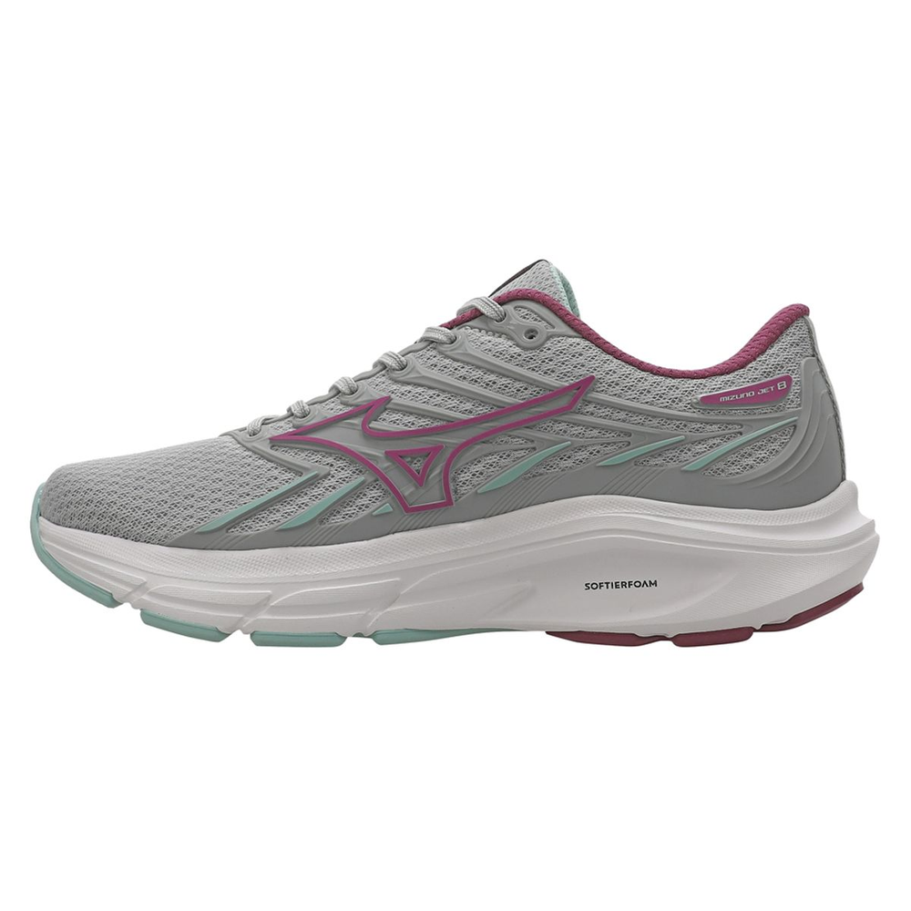 Tênis de Corrida Mizuno Jet 8 34 Cinza Tênis de Corrida Mizuno Jet 8 34 Cinza
