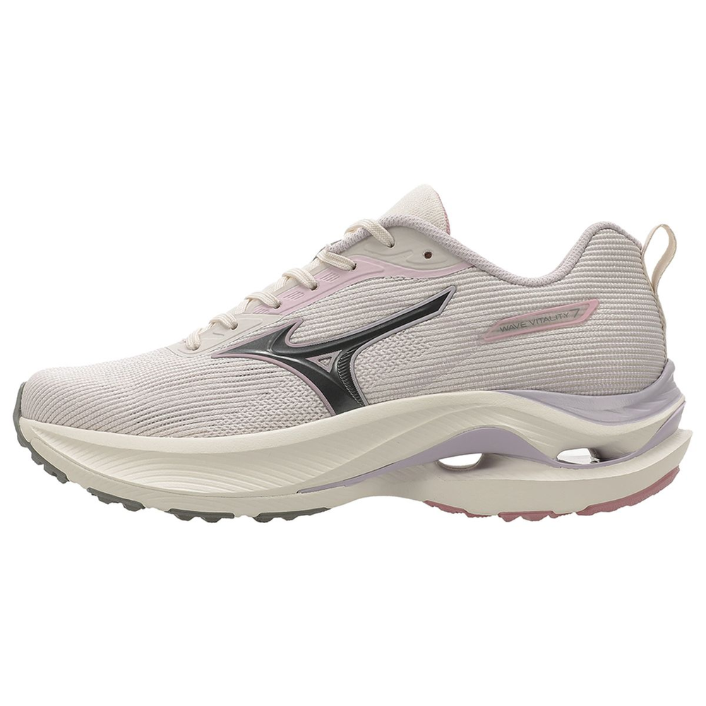 Tênis de Corrida Mizuno Wave Vitality 7 40 Bege Tênis de Corrida Mizuno Wave Vitality 7 40 Bege