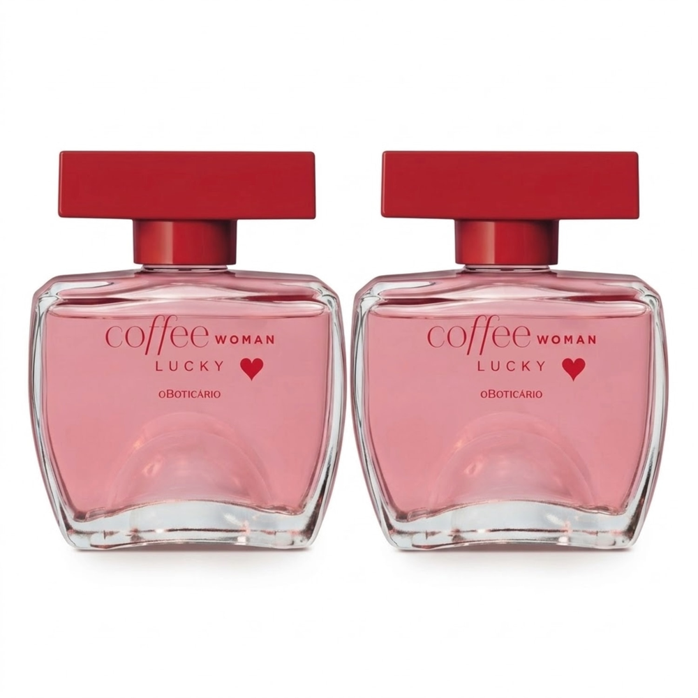 Combo Coffee Woman Lucky: Desodorante Colônia 2x100ml Combo Coffee Woman Lucky: Desodorante Colônia 2x100ml