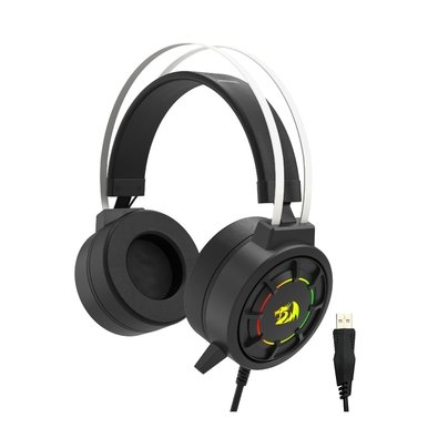 Headset Gamer Redragon Grendel H314-RGB RGB Conector 3.5mm Microfone Flexível Preto H314-RGB