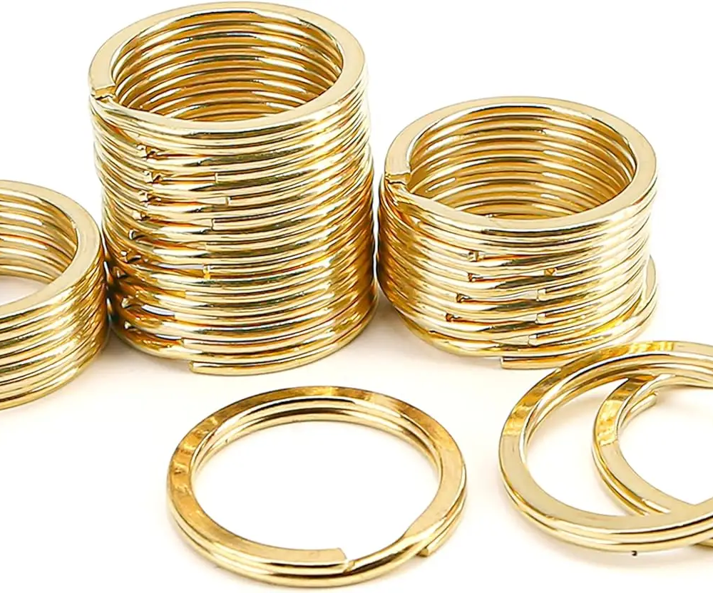 20 PCS 25mm Brass Key Rings, Split Rings for Keys & Crafts, Gold 20 PCS 25mm Brass Key Rings, Split Rings for Keys & Crafts, Gold