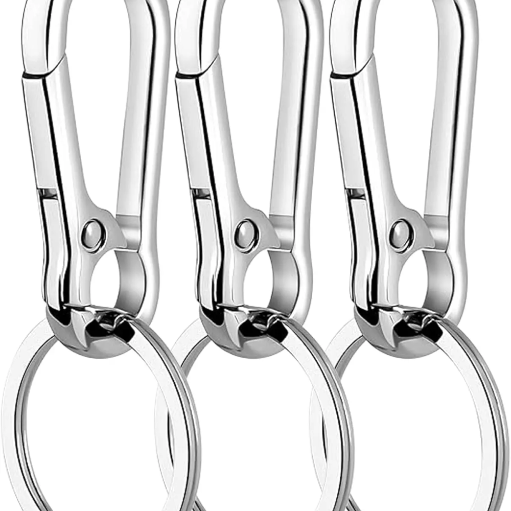 3 Pack Key Ring Clip Holder for Men and Women, Durable Keychain Organizer 3 Pack Key Ring Clip Holder for Men and Women, Durable Keychain Organizer