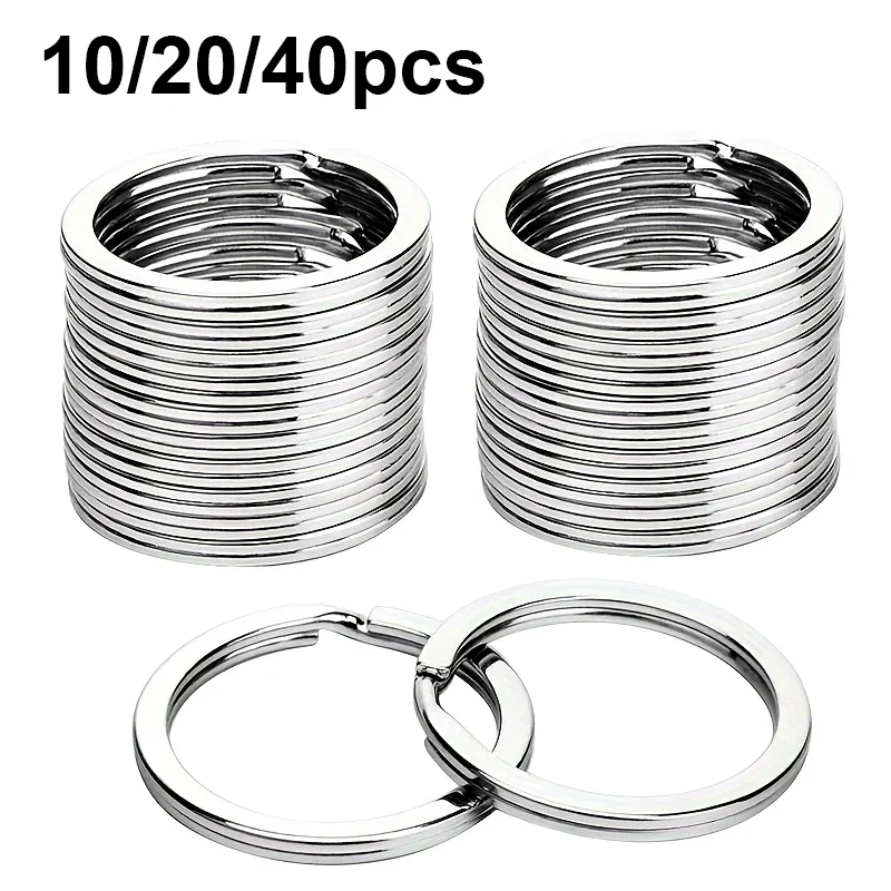 10/20/40pcs Split Key Rings Keyrings, Key Rings Bulk, Flat Keychain Ring Split Key Ring For Home Car Keys Bag Hanging 2035 10/20/40pcs Split Key Rings Keyrings, Key Rings Bulk, Flat Keychain Ring Split Key Ring For Home Car Keys Bag Hanging 2035