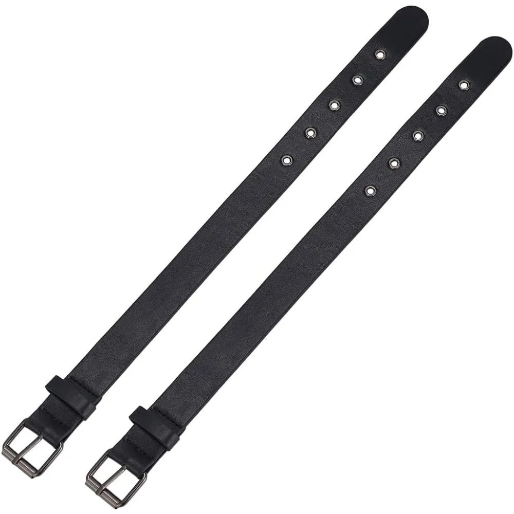 2 Pcs Traditional Kilt Extender Straps Leather Cuff Belt Buckles 1x16 inch Black PU Leather Adjustable Belt with Metal Square 2 Pcs Traditional Kilt Extender Straps Leather Cuff Belt Buckles 1x16 inch Black PU Leather Adjustable Belt with Metal Square