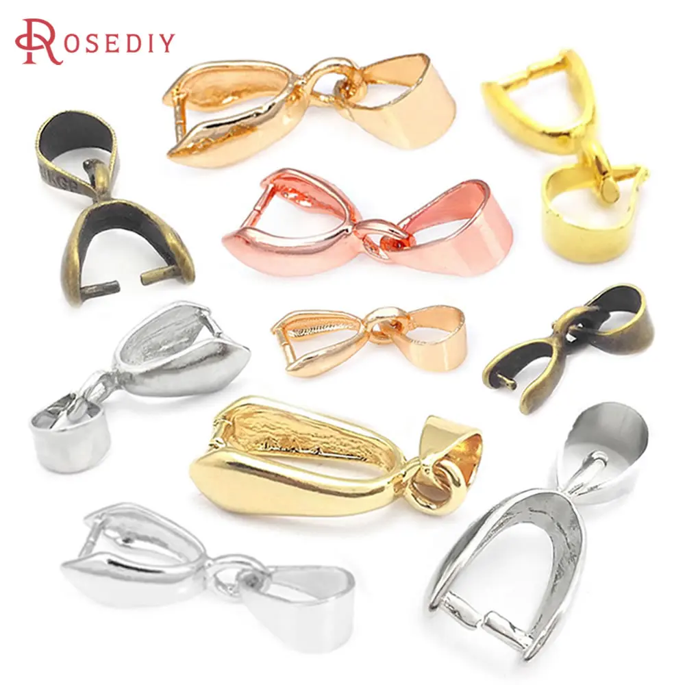 20PCS Clasp Height 5MM 6MM 7MM 12MM 18K Gold Color Brass Charms Connector Jewelry Necklace Making Supplies Findings Accessories 20PCS Clasp Height 5MM 6MM 7MM 12MM 18K Gold Color Brass Charms Connector Jewelry Necklace Making Supplies Findings Accessories