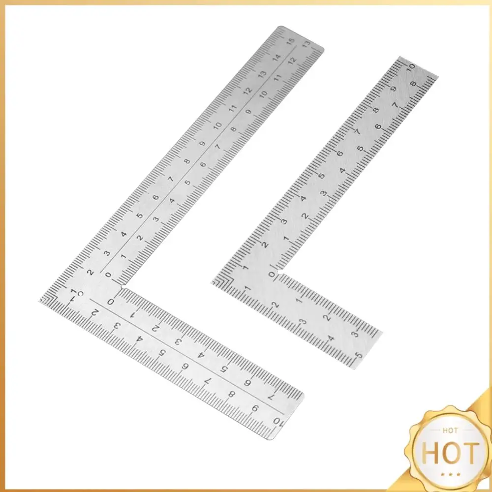 Mini Right Angle Ruler Measuring Layout Tool Stainless Steel Square 90 Turning Ruler Precision For Building Framing Gauges Mini Right Angle Ruler Measuring Layout Tool Stainless Steel Square 90 Turning Ruler Precision For Building Framing Gauges