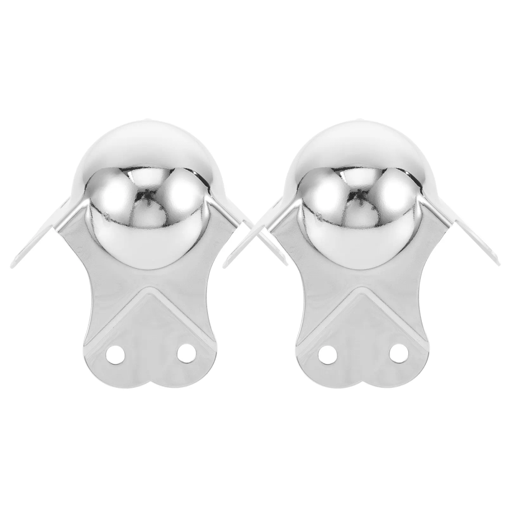 2Pcs Alloy Corner Edge Protectors Thick Solid Metal Ball Corner Protectors for Flight Cabinets Aviation Boxes Furniture Edge 2Pcs Alloy Corner Edge Protectors Thick Solid Metal Ball Corner Protectors for Flight Cabinets Aviation Boxes Furniture Edge
