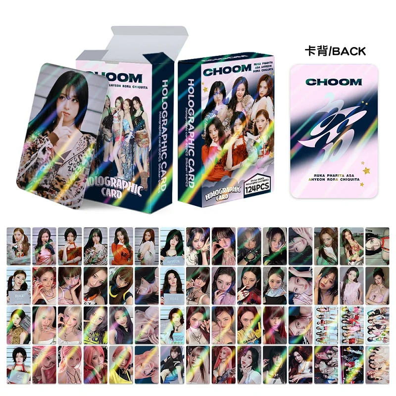 BAEMON CHOOM Album Lomo Cards 60PCS Photo Cards + 64PCS Stickers Kpop Girl Group Collectible Cards for Fans BAEMON CHOOM Album Lomo Cards 60PCS Photo Cards + 64PCS Stickers Kpop Girl Group Collectible Cards for Fans