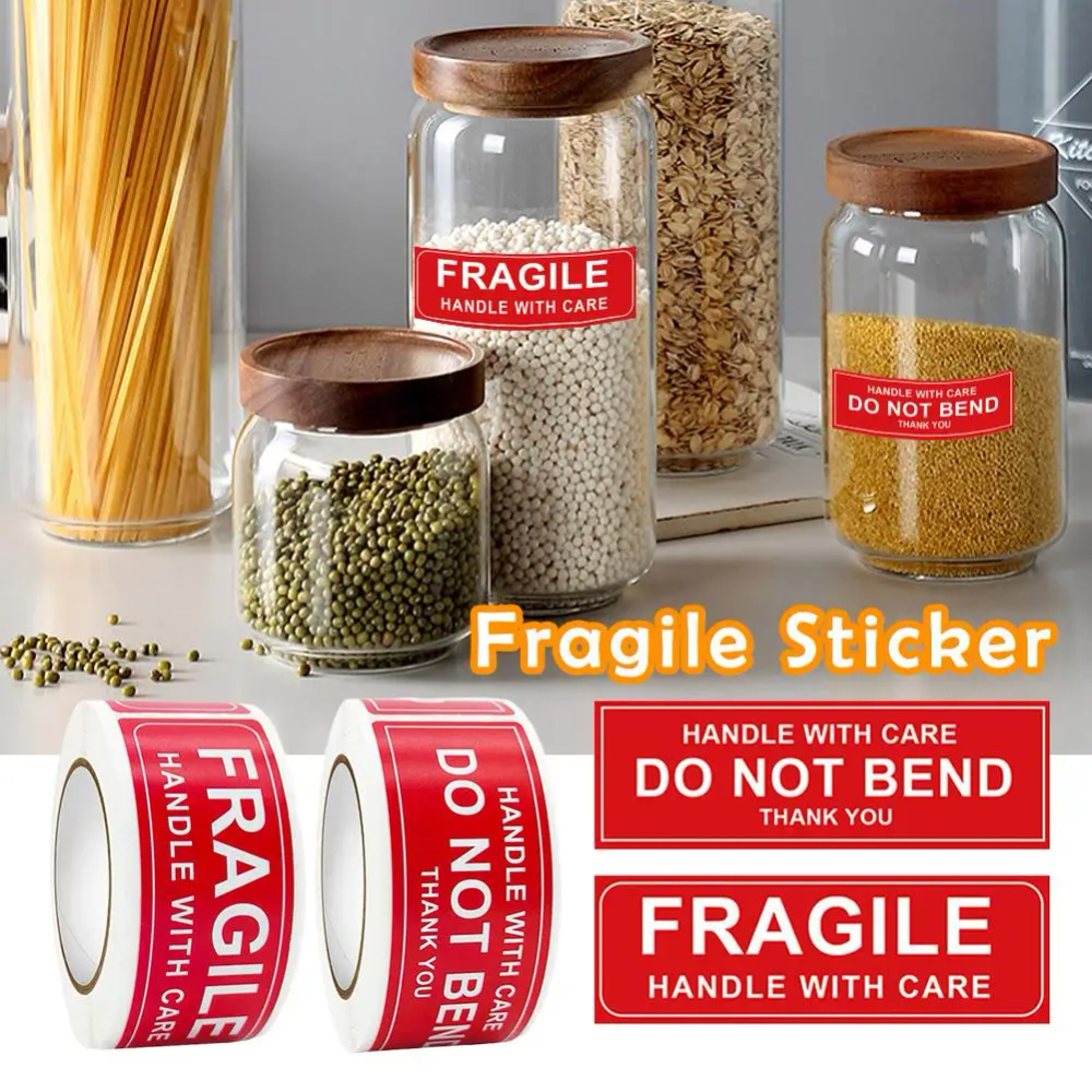 150pcs Roll Fragile Label Stickers Handle With Care Warning Signs Thank You Tags Strong Adhesion Clear Print For Shipping 150pcs Roll Fragile Label Stickers Handle With Care Warning Signs Thank You Tags Strong Adhesion Clear Print For Shipping