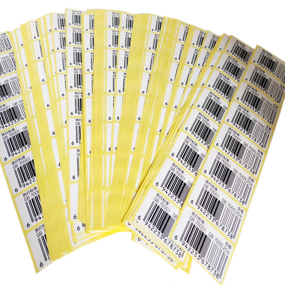 Barcode Stickers 50x30 40x30 40x20 30x20mm Waterproof Non-Waterproo for Inventory Retail Warehouse Strong Adhesive Sticker Label