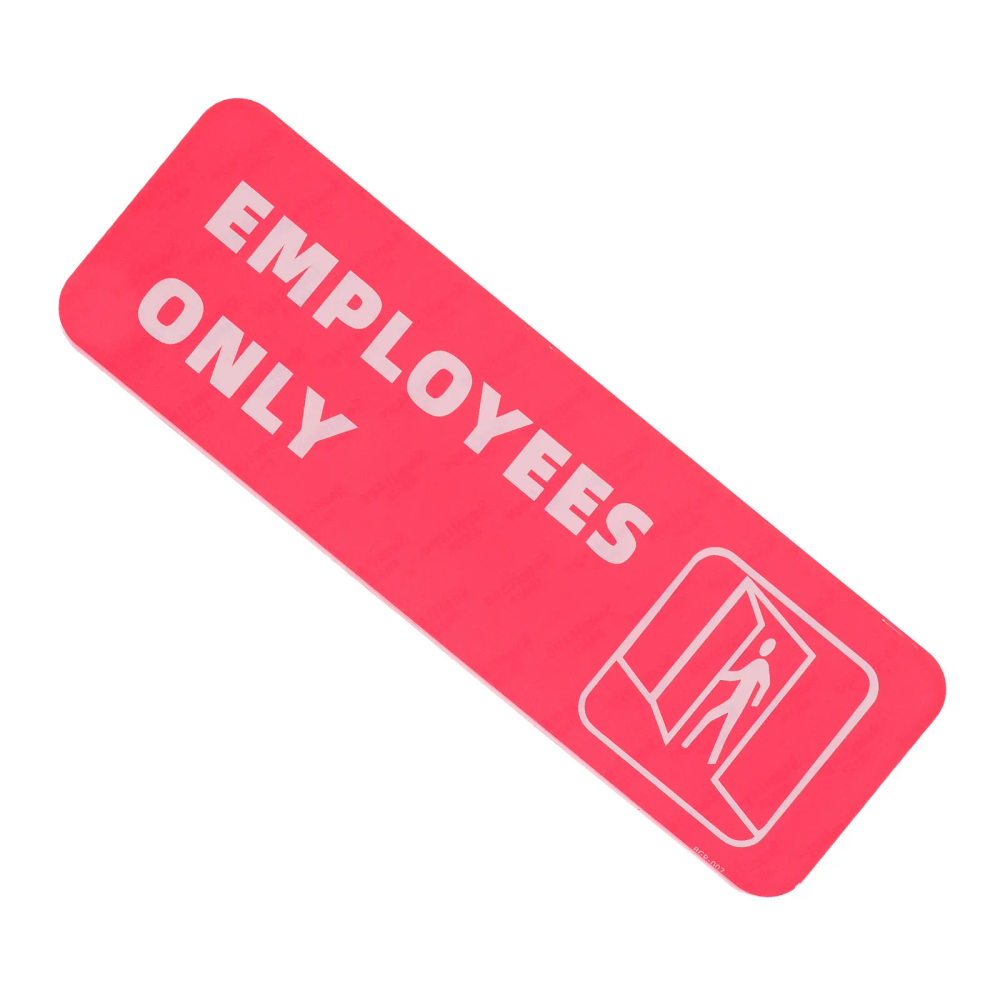 Employees Only Door Sign Self Adhesive Acrylic No Entry Restricted Area Sticker for Retail Store Entrance Employees Only Door Sign Self Adhesive Acrylic No Entry Restricted Area Sticker for Retail Store Entrance