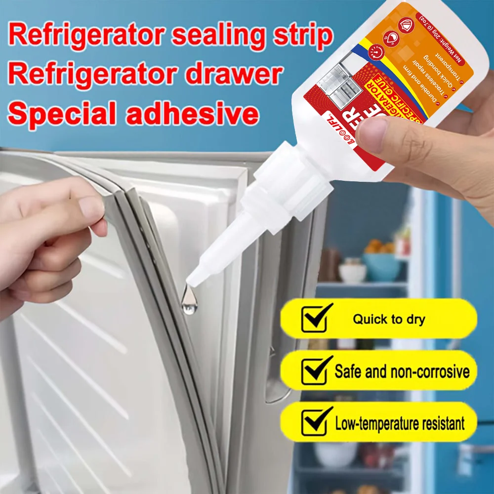 LOOLIFL 20g1-5pcs special adhesive for refrigerator, cyanoacrylate adhesive super glue, used for repairing refrigerator drawers. LOOLIFL 20g1-5pcs special adhesive for refrigerator, cyanoacrylate adhesive super glue, used for repairing refrigerator drawers.