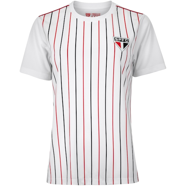 Camiseta do São Paulo Feminina Listrada