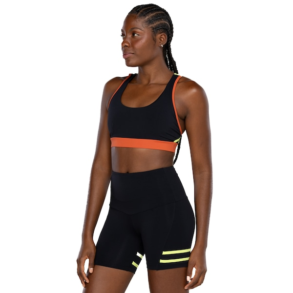 Top Fitness sem Bojo Lauf Baixa Sustentação Neon - Adulto Top Fitness sem Bojo Lauf Baixa Sustentação Neon - Adulto