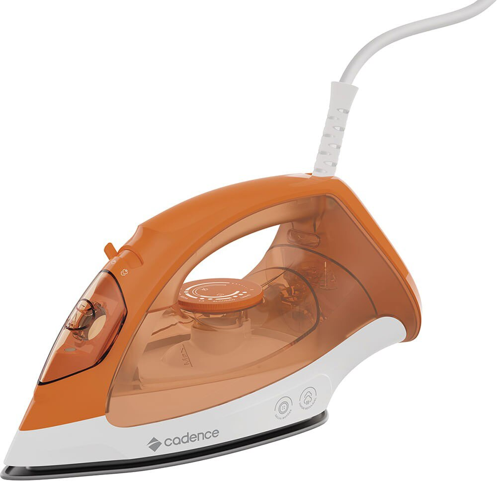 Ferro de Passar a Vapor 160 ml Cadence IRO210 Laranja, 110 Volts