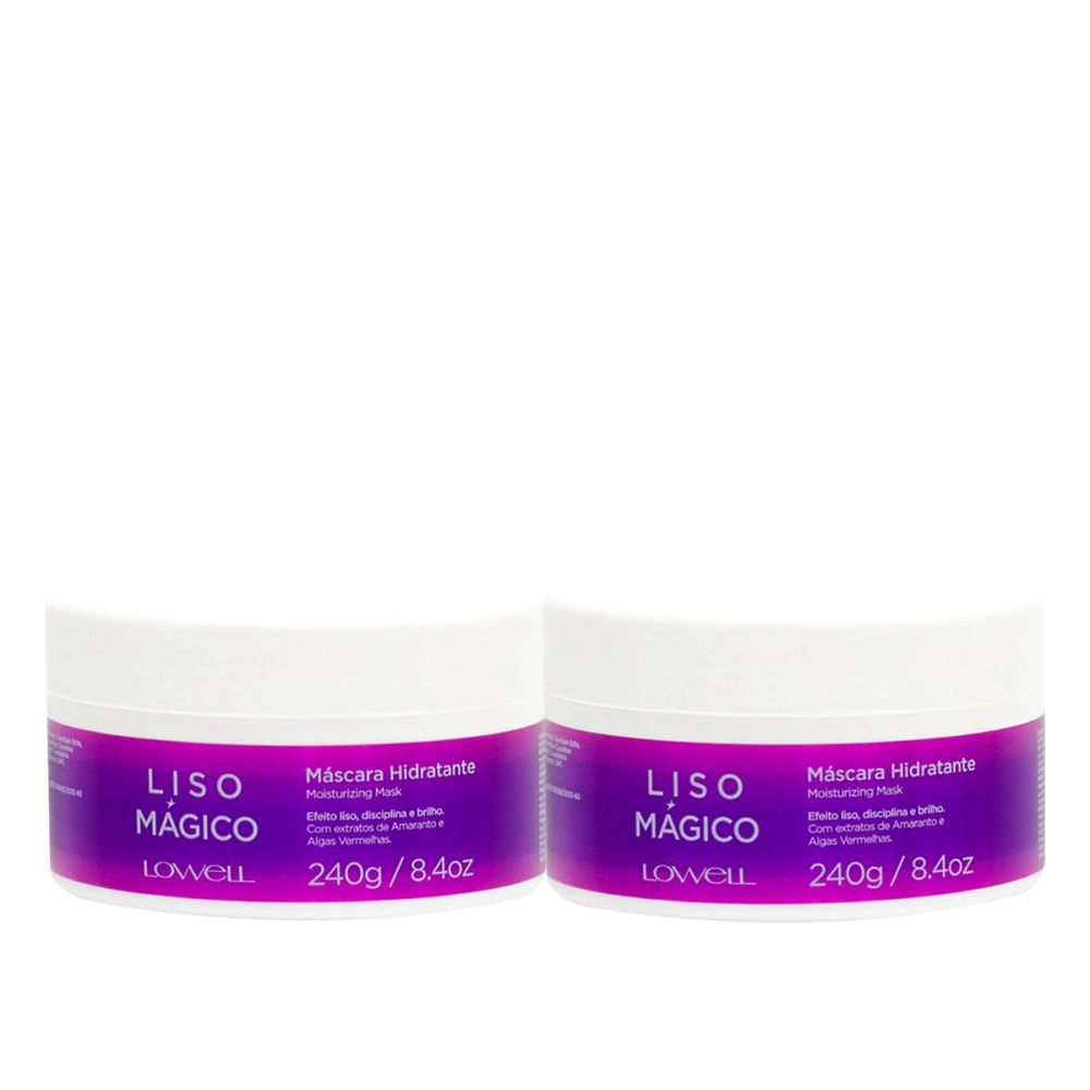 Lowell Keeping Liss Liso Magico Mascara Hidratante 240g 2 Produtos Lowell Keeping Liss Liso Magico Mascara Hidratante 240g 2 Produtos