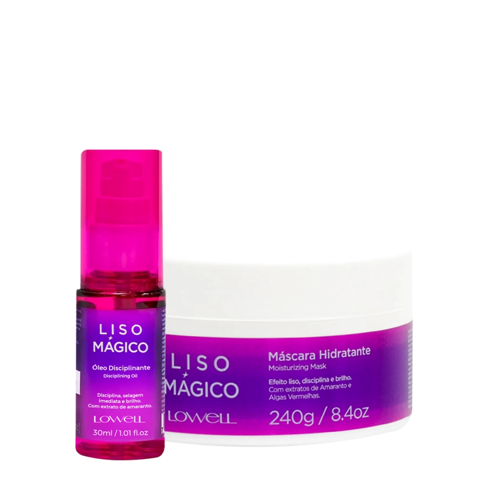 Lowell Keeping Liss Liso Magico Oleo Finalizador 30ml E Mascara Hidratante 240g Lowell Keeping Liss Liso Magico Oleo Finalizador 30ml E Mascara Hidratante 240g