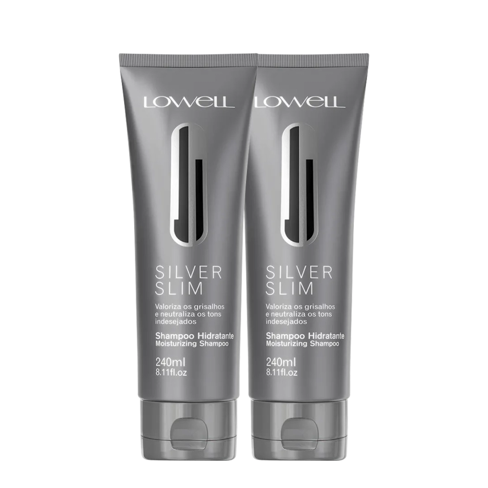 Kit Lowell Silver Hidratante Slim Shampoo (2 Unidades) Kit Lowell Silver Hidratante Slim Shampoo (2 Unidades)