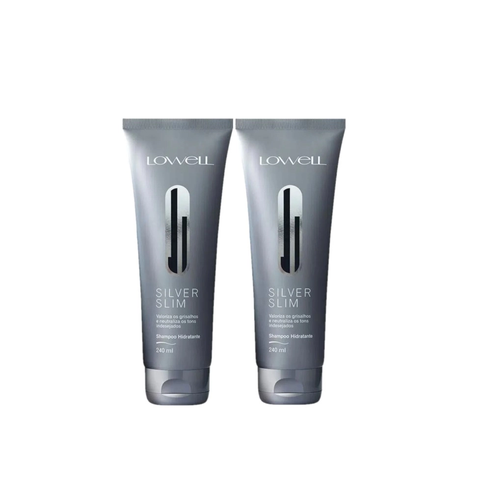 Kit Lowell Silver Slim Hidratante - Shampoo 240ml (2 Unidades) Kit Lowell Silver Slim Hidratante - Shampoo 240ml (2 Unidades)