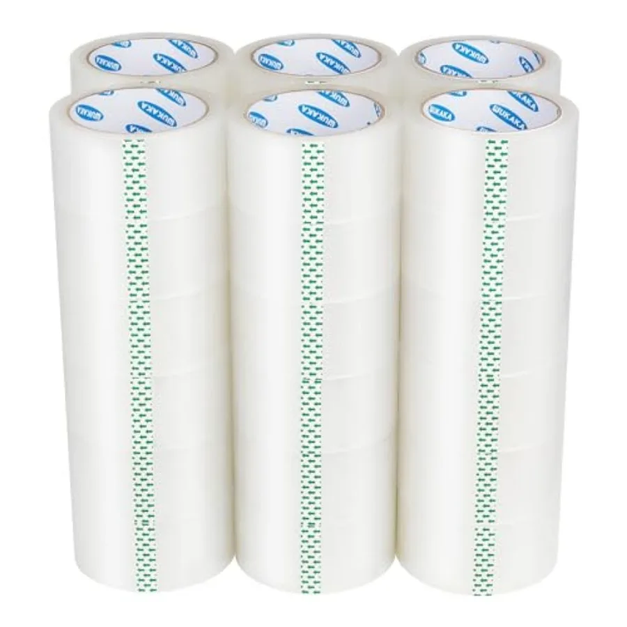Packing Tape, 36 Rolls Clear Packing Tape 2 Inches Wide, 65 Yards Per Roll, for Shipping Packaging Moving Sealing Packing Tape, 36 Rolls Clear Packing Tape 2 Inches Wide, 65 Yards Per Roll, for Shipping Packaging Moving Sealing