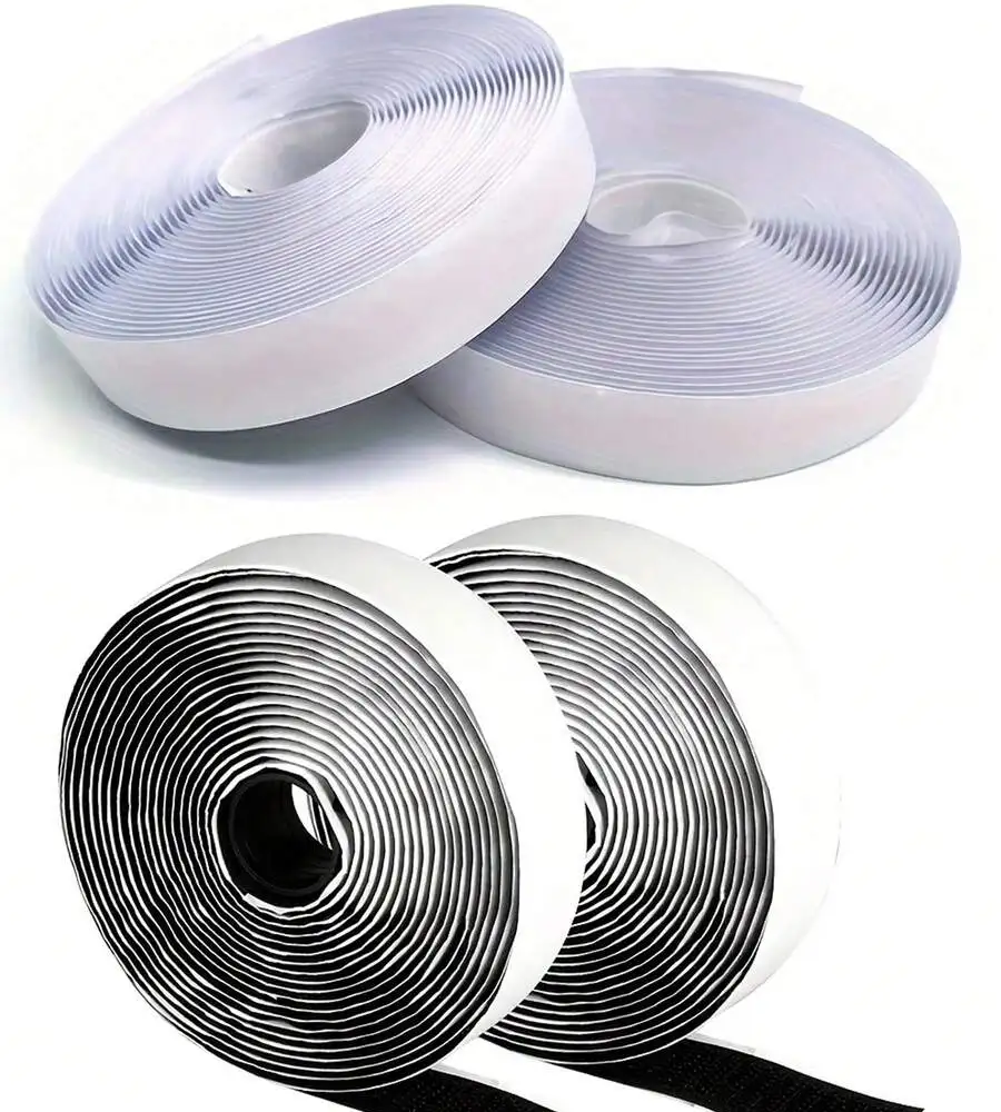 10/5/2m Adhesive Hook And Loop Strips, Double Roll Heavy Duty Self-Adhesive Tape With Backing, Nylon Self-Adhesive Tape, Suitable For Home, Office, School And DIY Crafts 10/5/2m Adhesive Hook And Loop Strips, Double Roll Heavy Duty Self-Adhesive Tape With Backing, Nylon Self-Adhesive Tape, Suitable For Home, Office, School And DIY Crafts