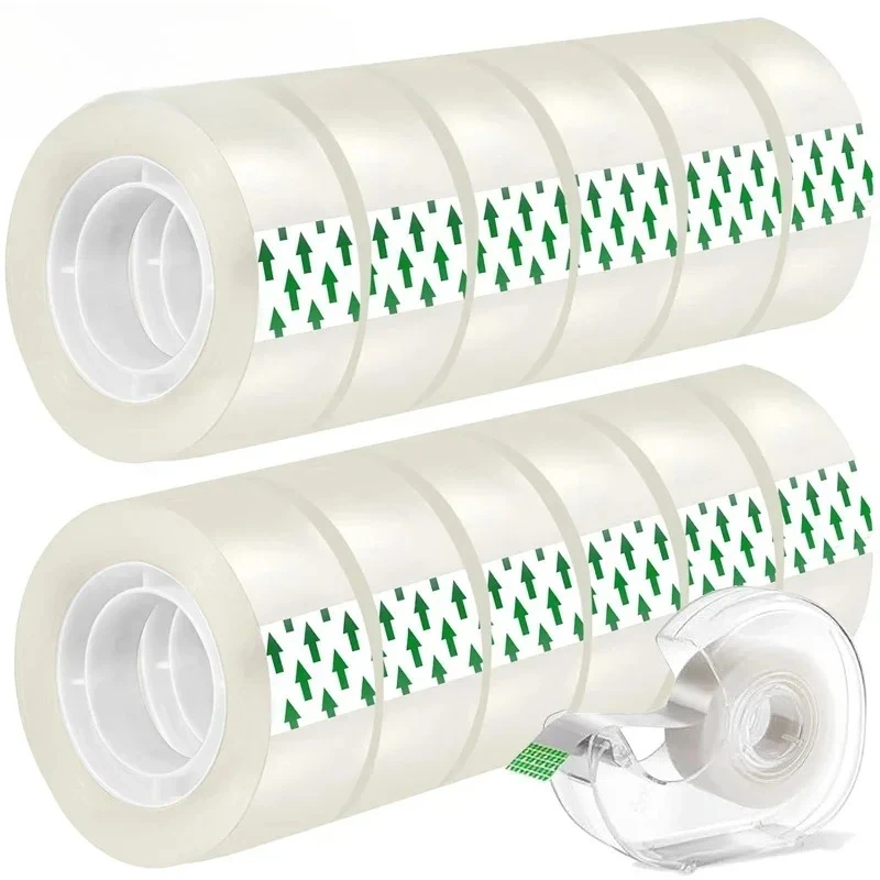 10/5/1 Rolls Premium Transparent Tape 0.8cm 1.2cm 1.8cm Multifuntion High-viscosity Adhesive Tape for Gift Wrapping Packing 10/5/1 Rolls Premium Transparent Tape 0.8cm 1.2cm 1.8cm Multifuntion High-viscosity Adhesive Tape for Gift Wrapping Packing