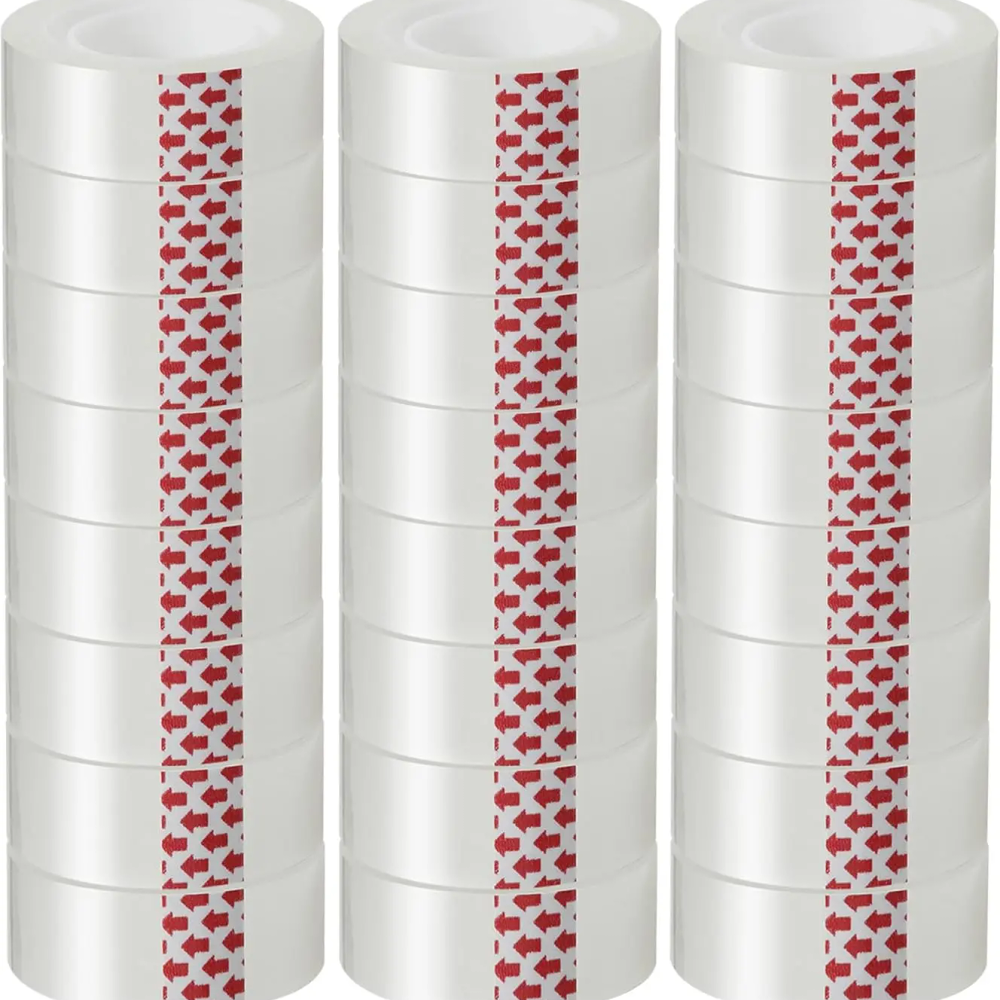 24 Rolls Clear Tape Refills, 3/4 x 800 Inches Glossy Tape Dispenser Refills for Office, School, Home, Gift Wrapping 24 Rolls Clear Tape Refills, 3/4 x 800 Inches Glossy Tape Dispenser Refills for Office, School, Home, Gift Wrapping