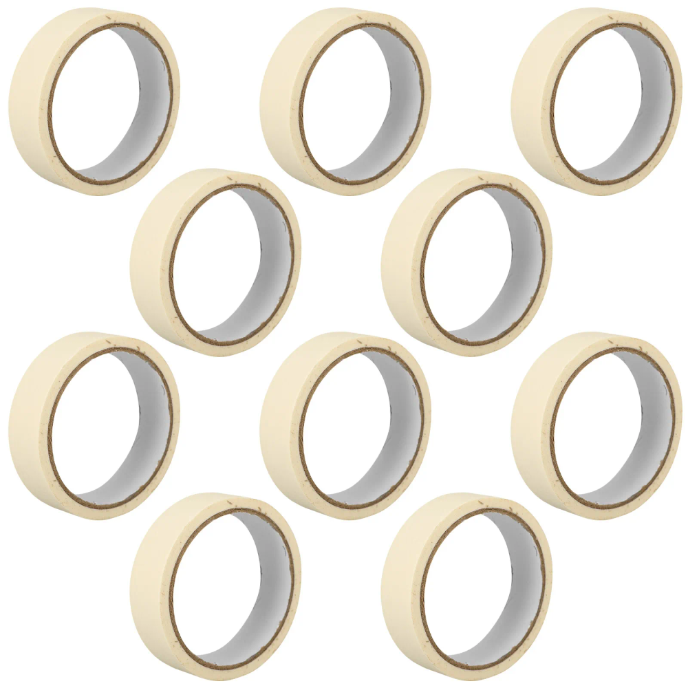 10 Rolls Masking Tape White Paper Paint Tape for Home Decor Wall Art Automotive Painting DIY Projects 20 Meter Each 10 Rolls Masking Tape White Paper Paint Tape for Home Decor Wall Art Automotive Painting DIY Projects 20 Meter Each