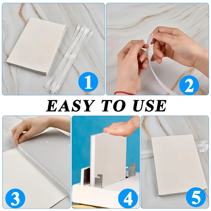 50 Pcs Glue Strips With Mesh Backing, Thermal Glue Strips For Book-Binding Hot Melt Adhesive Book Repair Tape 50 Pcs Glue Strips With Mesh Backing, Thermal Glue Strips For Book-Binding Hot Melt Adhesive Book Repair Tape