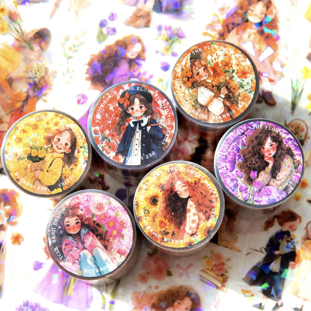 1pcs/1lot Decorative Adhesive tapes Floral Girls masking tapes Junk Journal Scrapbooking stikcers DIY Paper Japanese 2m 1pcs/1lot Decorative Adhesive tapes Floral Girls masking tapes Junk Journal Scrapbooking stikcers DIY Paper Japanese 2m