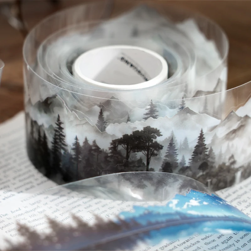 Mr. Paper 6Style 1Roll/pack Natural Healing Series PET Tape for DIY Handbook Glasses Mugs Calendars Decoration Mr. Paper 6Style 1Roll/pack Natural Healing Series PET Tape for DIY Handbook Glasses Mugs Calendars Decoration