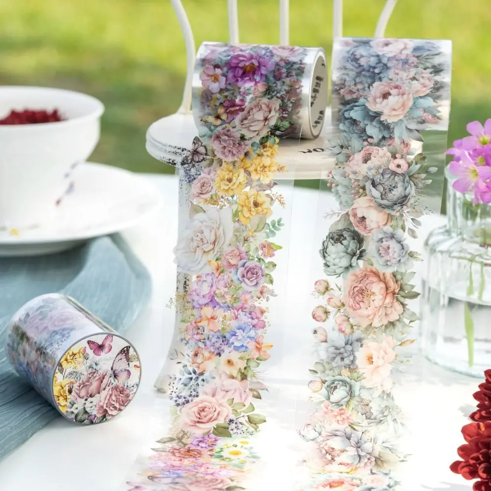 Fashion PET Flower Tape 5x200cm DIY Four Seasons Series Plant Tape Adhesive Landscaping Tape Journal Decorating Fashion PET Flower Tape 5x200cm DIY Four Seasons Series Plant Tape Adhesive Landscaping Tape Journal Decorating