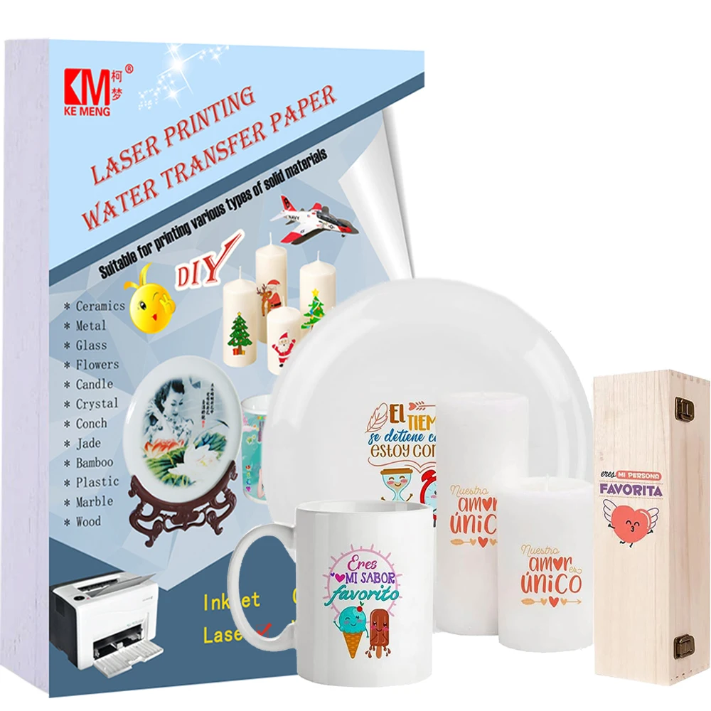 Water transfer printable Laser Clear Transparent Water Slide Decal Paper Image Water Transfer Film Paper For Mug Glass Pencil Water transfer printable Laser Clear Transparent Water Slide Decal Paper Image Water Transfer Film Paper For Mug Glass Pencil