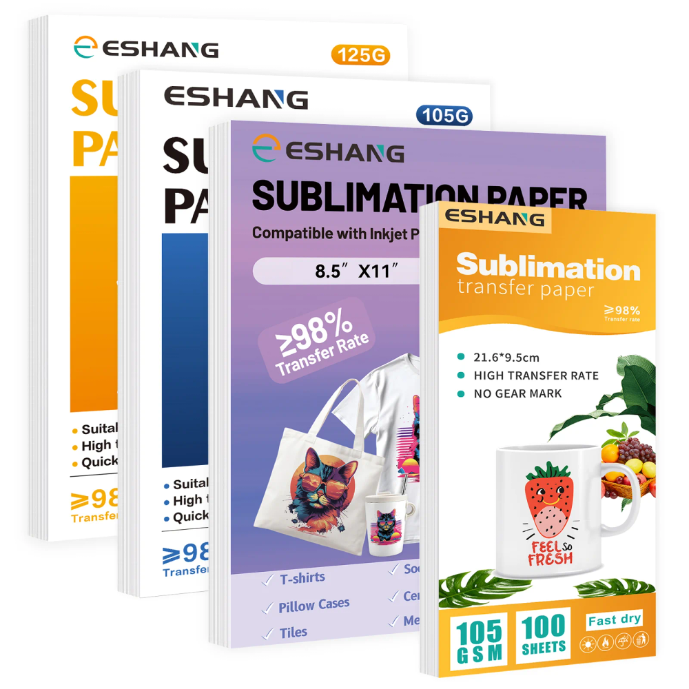 A4/Letter Size Sublimation Paper for Inkjet Printer 105g or 125g Sublimation Transfer Blanks Paper Material DIY T-Shirts Mugs A4/Letter Size Sublimation Paper for Inkjet Printer 105g or 125g Sublimation Transfer Blanks Paper Material DIY T-Shirts Mugs