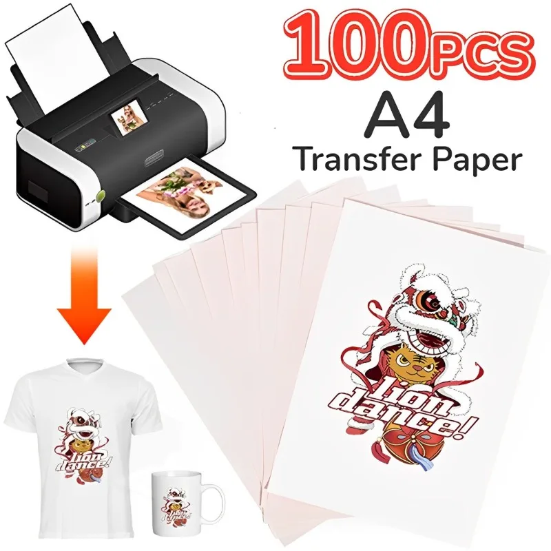 100-10Pcs A4 Sublimation Heat Transfer Papers DIY Printing for Clothes T-shirt Cup Mug Pillow A4 Thermal Transfer Papers 100-10Pcs A4 Sublimation Heat Transfer Papers DIY Printing for Clothes T-shirt Cup Mug Pillow A4 Thermal Transfer Papers