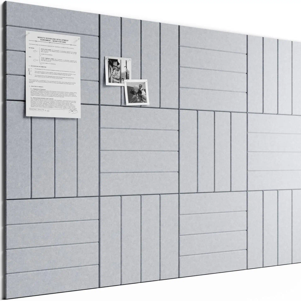 48x36" Felt Bulletin Board Tiles, 12-Pack with Pushpins & Adhesive Tabs, Soft Gray 48x36" Felt Bulletin Board Tiles, 12-Pack with Pushpins & Adhesive Tabs, Soft Gray