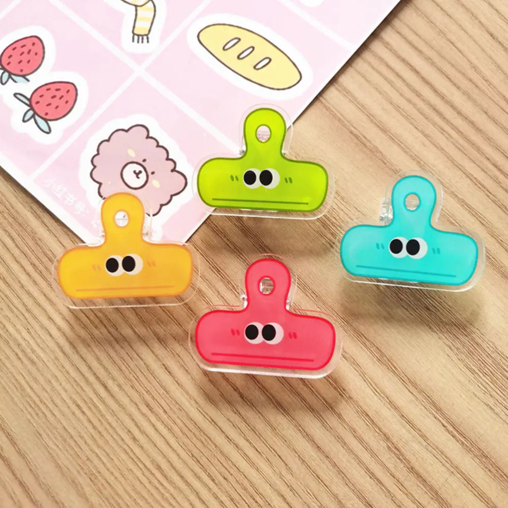 4Pcs Cute Face Binder Clips Multicolor Mini Clips for Document Paper Snacks Kitchen Bag Sealing Storage Decorative Paper Clip 4Pcs Cute Face Binder Clips Multicolor Mini Clips for Document Paper Snacks Kitchen Bag Sealing Storage Decorative Paper Clip