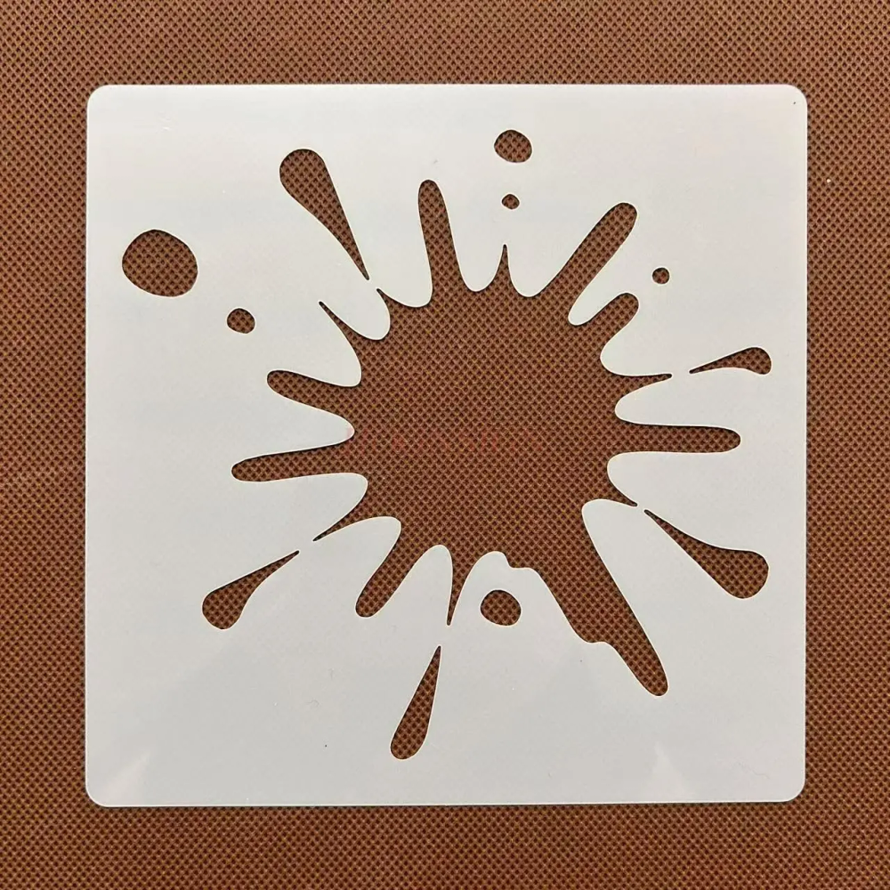 1pcs Water droplets, water stains, creative hollow out graphics, spray painting, wall painting, graffiti, plastic painting 1pcs Water droplets, water stains, creative hollow out graphics, spray painting, wall painting, graffiti, plastic painting
