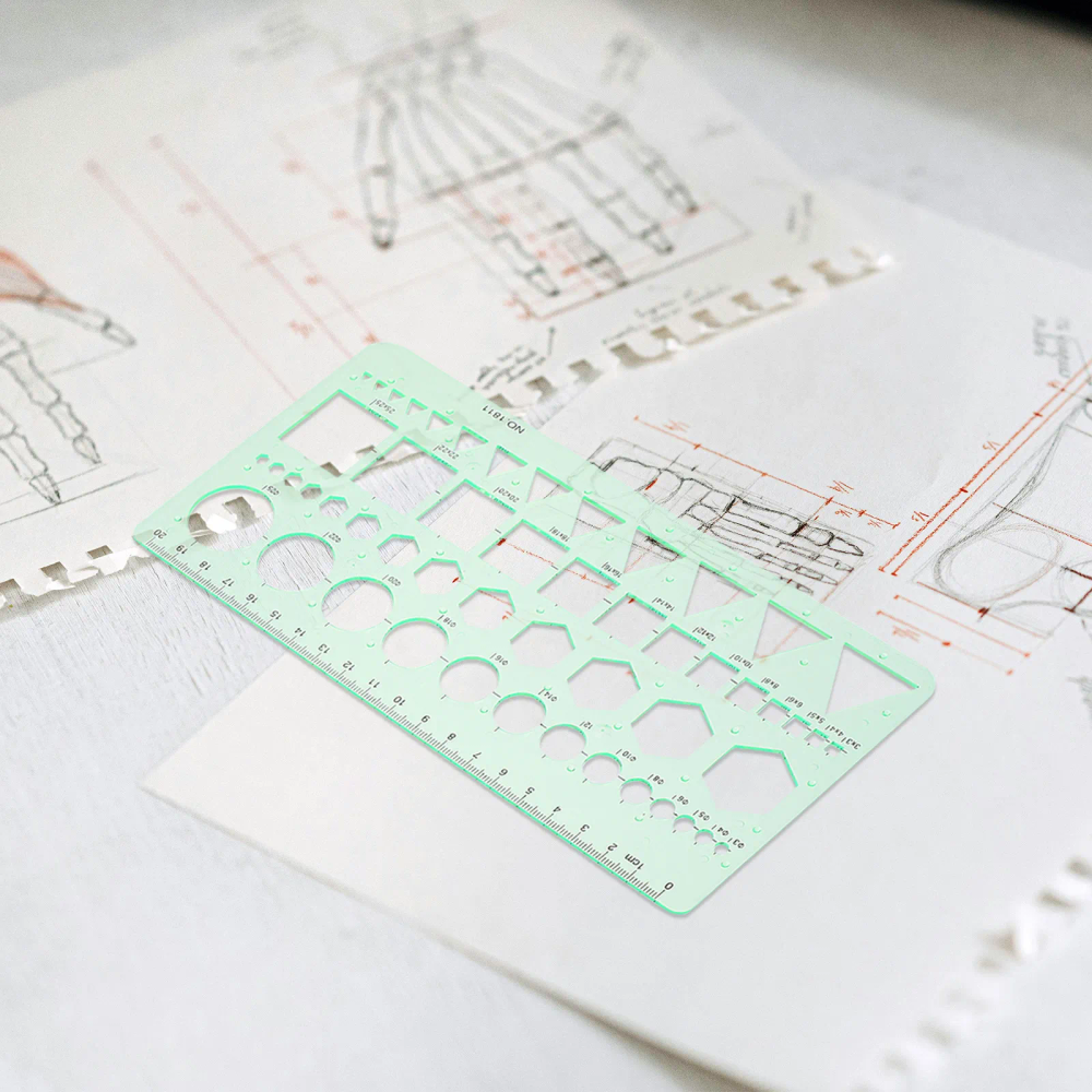 2Pcs Clear Plastic Geometric Drawing Templates Circle Oval Stencil Rulers Multifunction Draft Tools Measuring Design Drawing 2Pcs Clear Plastic Geometric Drawing Templates Circle Oval Stencil Rulers Multifunction Draft Tools Measuring Design Drawing