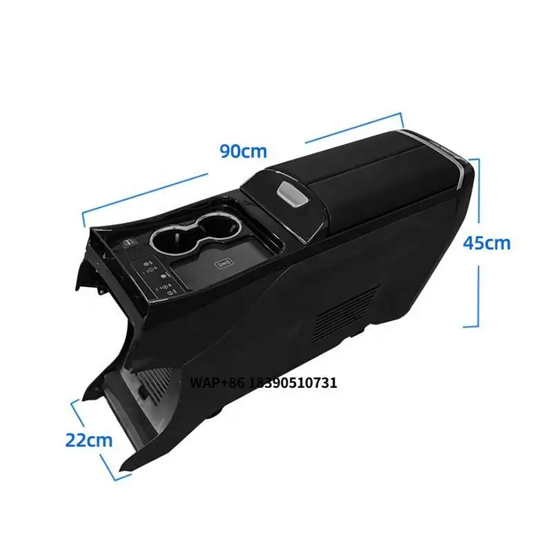 Elysion Car SUV Truck Center Console Organizer Box With Cupholder Wireless Charger USB Ports Elysion Car SUV Truck Center Console Organizer Box With Cupholder Wireless Charger USB Ports