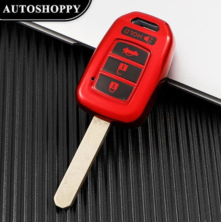 TPU Car 4Buttons Key Cover Case Shell for Honda Accord CRV Civic Jazz HR-V HRV 2013 2014 2015 2016 Key Protector Accessories TPU Car 4Buttons Key Cover Case Shell for Honda Accord CRV Civic Jazz HR-V HRV 2013 2014 2015 2016 Key Protector Accessories