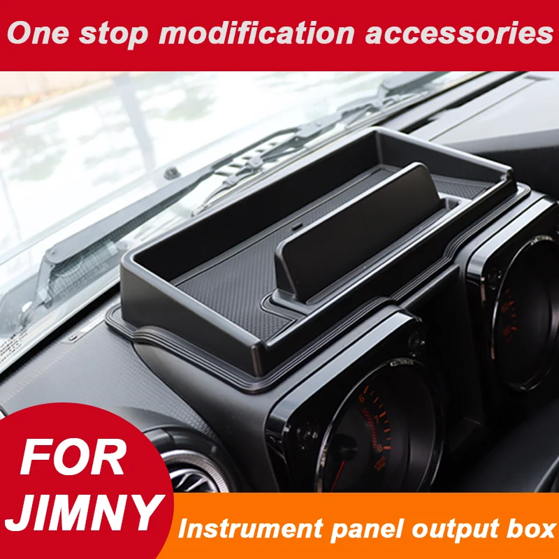 Car Dashboard Storage Box for Suzuki Jimny JB64 JB74 2019-2026 Center Console Organizer Tray Phone Holder Interior Accessories Car Dashboard Storage Box for Suzuki Jimny JB64 JB74 2019-2026 Center Console Organizer Tray Phone Holder Interior Accessories