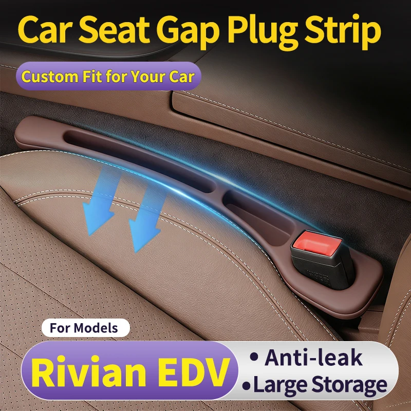 Auto seat leak proof strip for Rivian EDV 2026 Car Seat Gap Filler Strip Car Storage Supplies 1 Pair Pack Side Gap Organizer Auto seat leak proof strip for Rivian EDV 2026 Car Seat Gap Filler Strip Car Storage Supplies 1 Pair Pack Side Gap Organizer