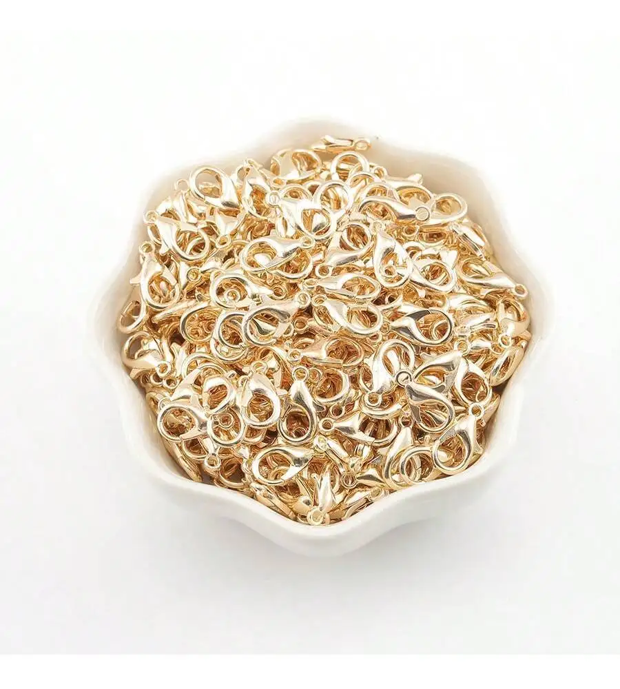 100pcs 12x7mm Lobster Clasp And Open Jump Ring For Jewelry Making Bracelet Necklace 100pcs 12x7mm Lobster Clasp And Open Jump Ring For Jewelry Making Bracelet Necklace