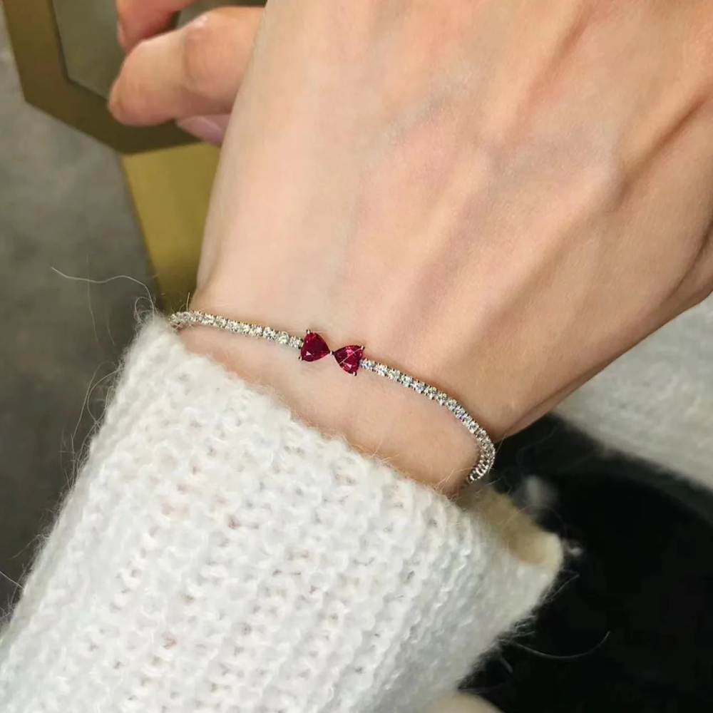 2026 Valentine New Pink Bow Full Diamond Bracelet Original Shining bracelet Fit DIY Charm Women Birthday Jewelry Gifts 2026 Valentine New Pink Bow Full Diamond Bracelet Original Shining bracelet Fit DIY Charm Women Birthday Jewelry Gifts