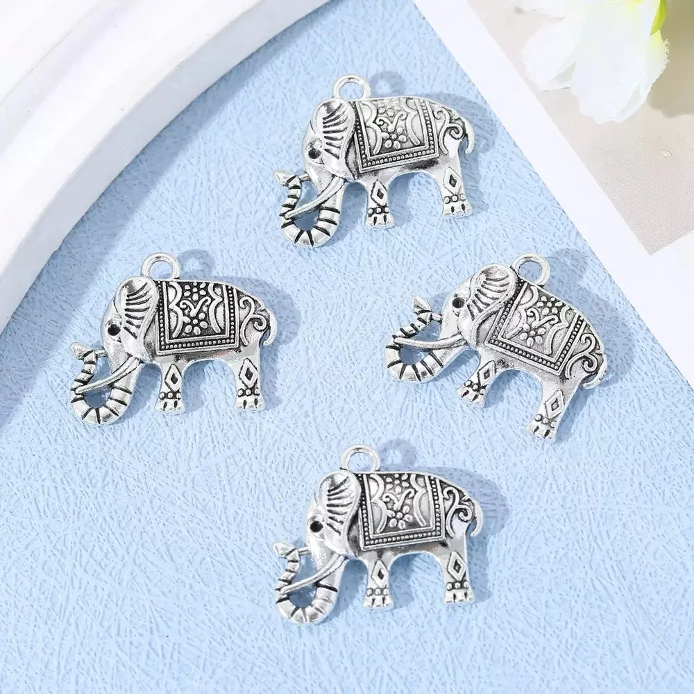 5/10pcs Antique Silver Plated Elephant Pendants For Necklace DIY jewelry decoration Alloy elephants Charms Jewelry findings 5/10pcs Antique Silver Plated Elephant Pendants For Necklace DIY jewelry decoration Alloy elephants Charms Jewelry findings