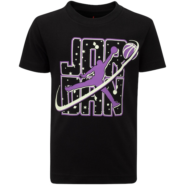 Camiseta Infantil Nike Manga Curta Jordan Flight Galaxy Glow Camiseta Infantil Nike Manga Curta Jordan Flight Galaxy Glow